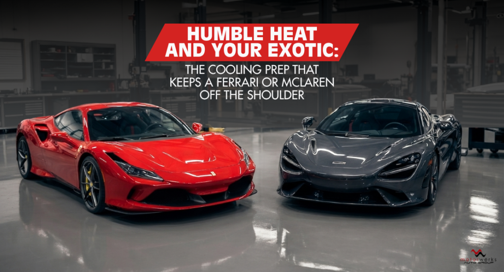 Humble Heat and Your Exotic The Cooling Prep That Keeps a Ferrari or McLaren Off the Shoulder