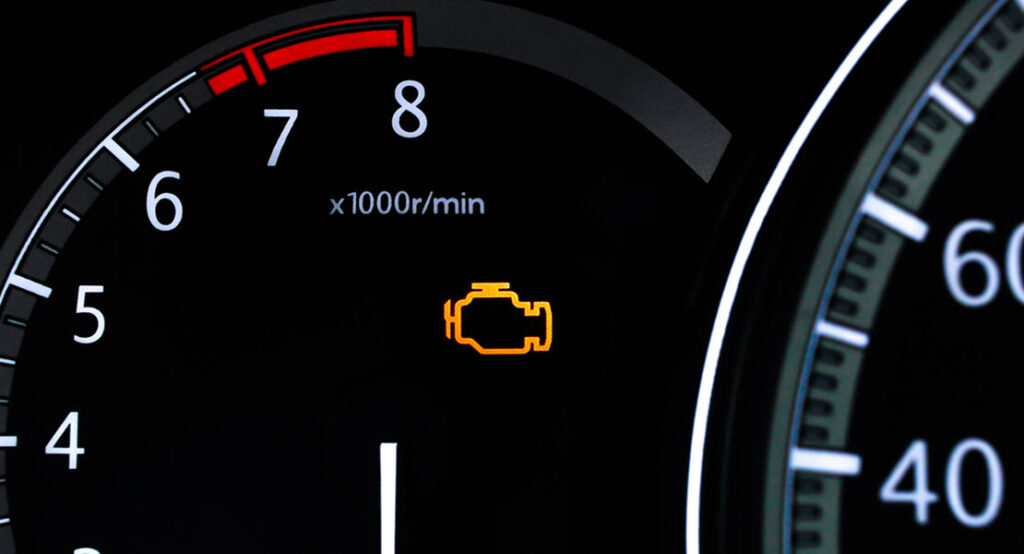 Land Rover Illuminated Check Engine Light