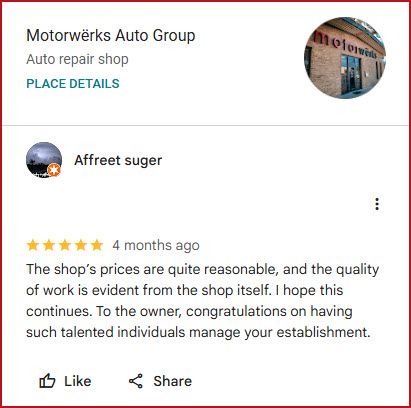 Motorwerks Auto Group General Review