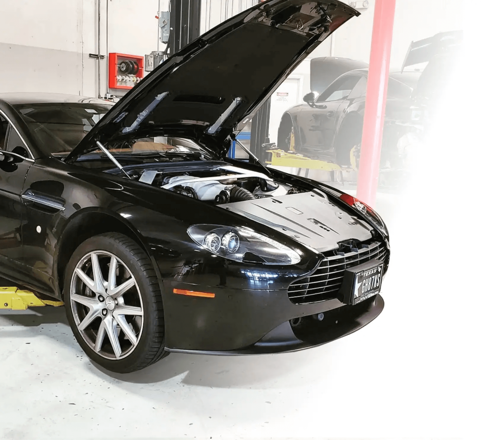 Aston Martin Vantage Car In Our Garage For Repair